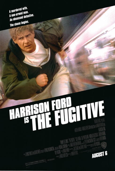 the fugitive 1993 one sheet poster rolled double sided